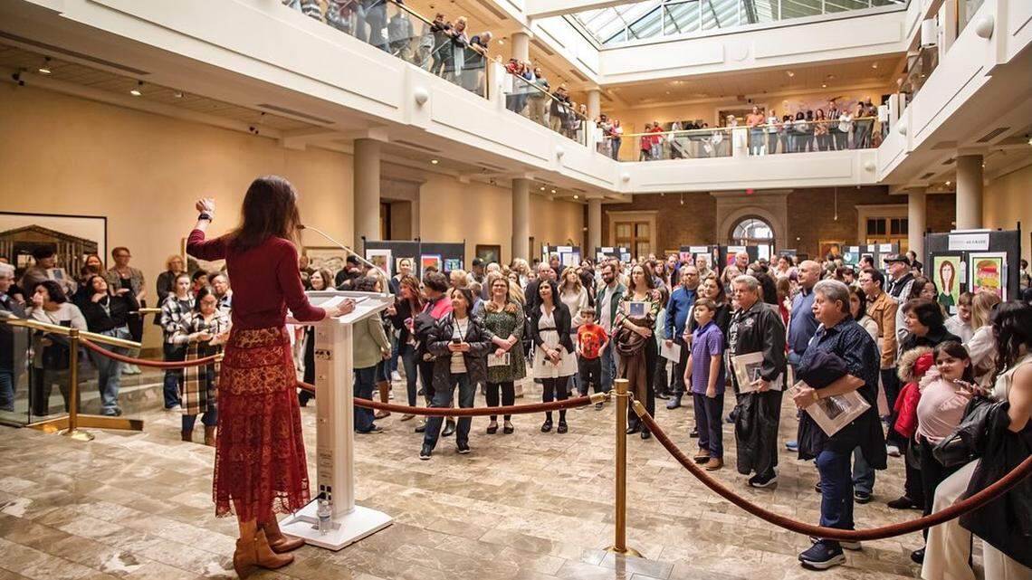 The Butler Institute of American Art recently held its Young Artists Exhibition with 300 students from over 46 schools with nearly 30 art educators in attendance.