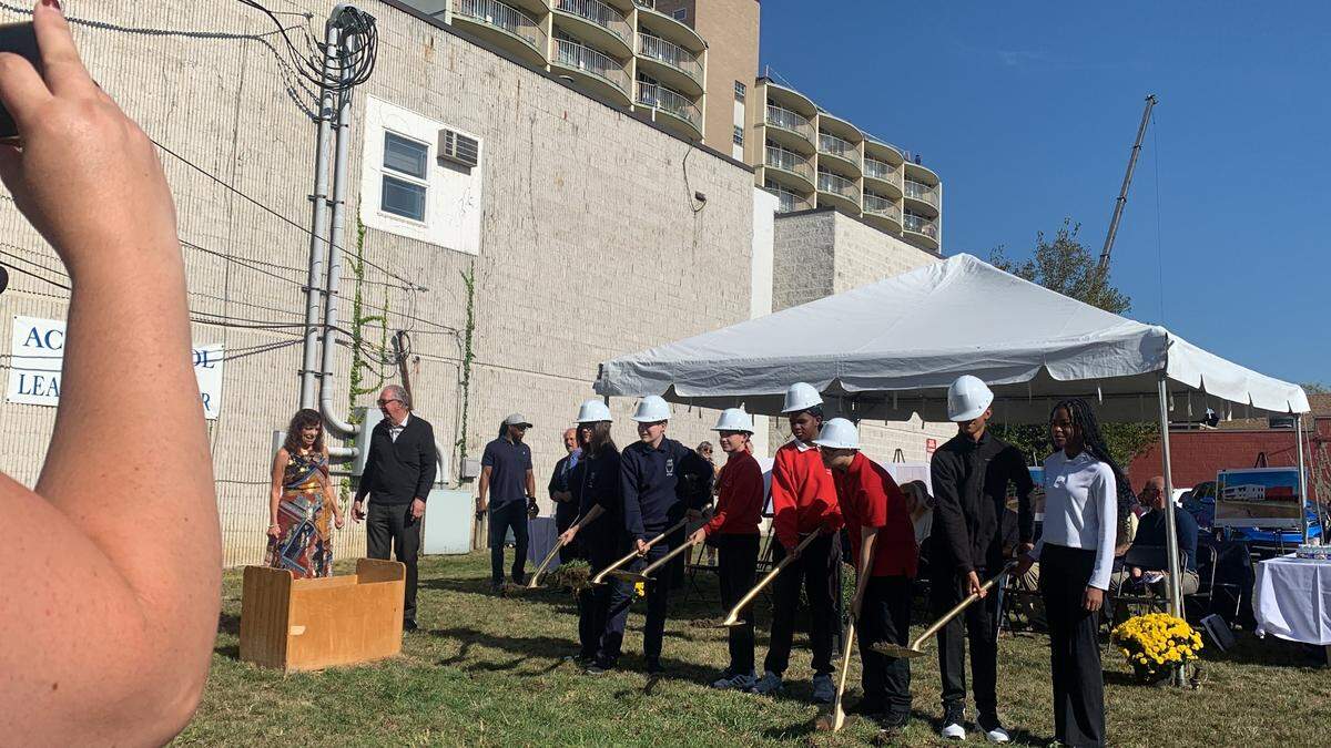 Students at ACLD School and Learning Center in Youngstown break ground on new addition coming to their school. 
