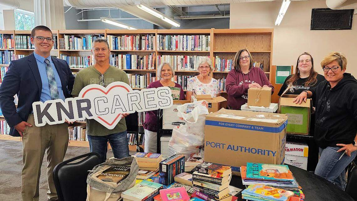 Ohio-based personal injury law firm Kisling, Nestico and Redick (KNR) collected and donated over 600 books to Friends of PLYMC.