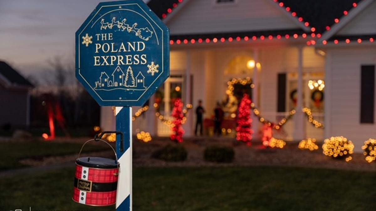 The Poland Express generates donations for an organization called Rosalie’s Forever Footprints.