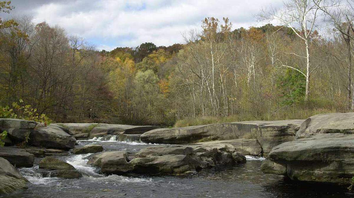 Beaver Creek State Park is located in East Liverpool, with over 2,000 acres to explore, including the Pioneer Village and Gaston’s Mill.