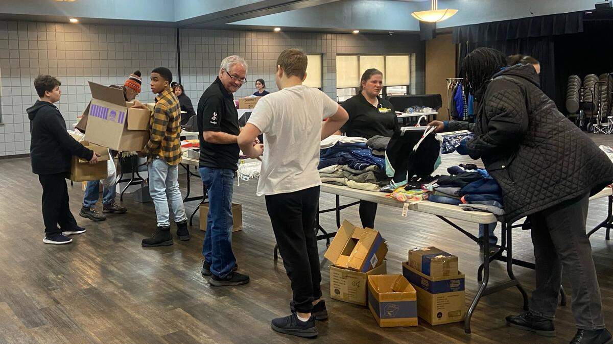 Jewish Family and Community Services clients and those of other nonprofit organizations in the community received winter weather gear like blankets and hats.
