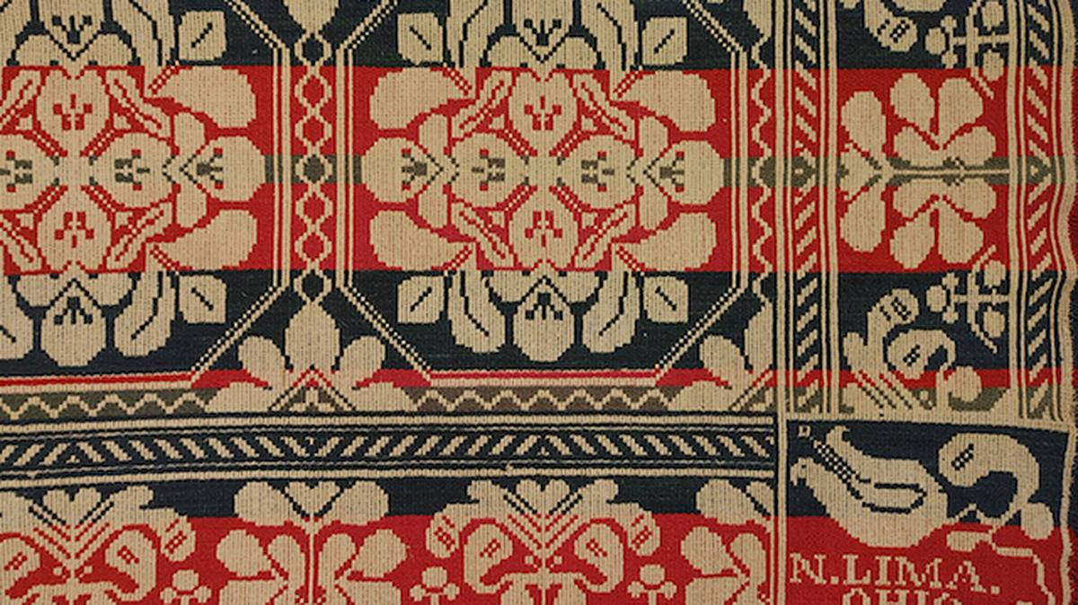 North Lima resident Jacob Bayard was known for his “Lazy Tulip” signature block design. His work will be displayed beginning Tuesday at the Arms Museum.
