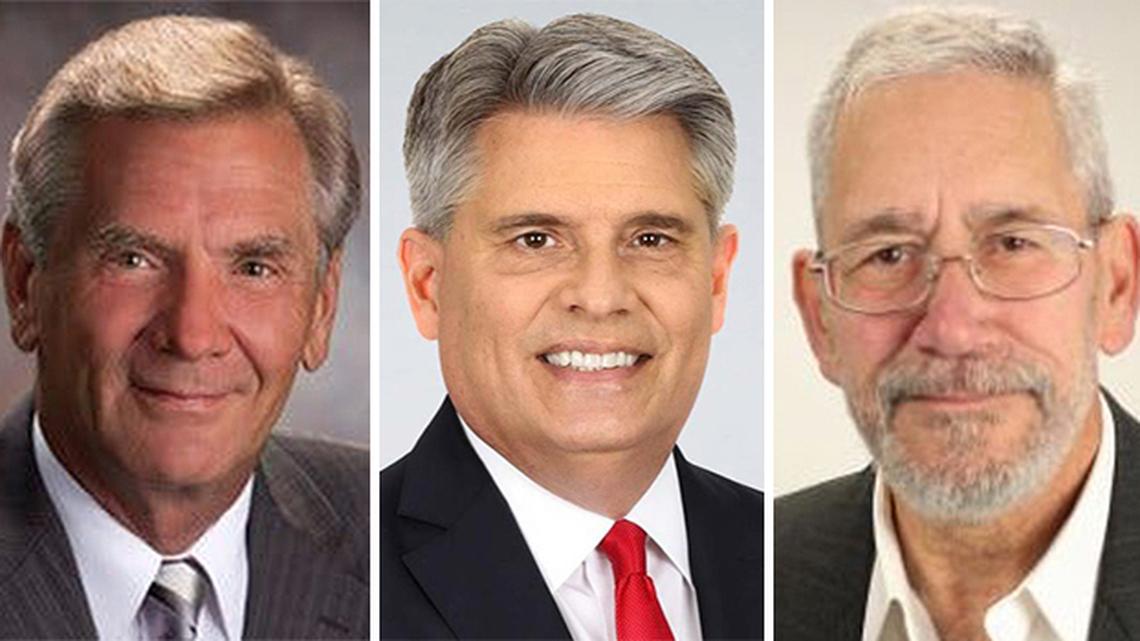 From left, the late Bob Black, Stan Boney and entrepreneur Ralph Zerbonia are among the Youngstown Press Club's first Hall of Fame class. (Contributed photos)