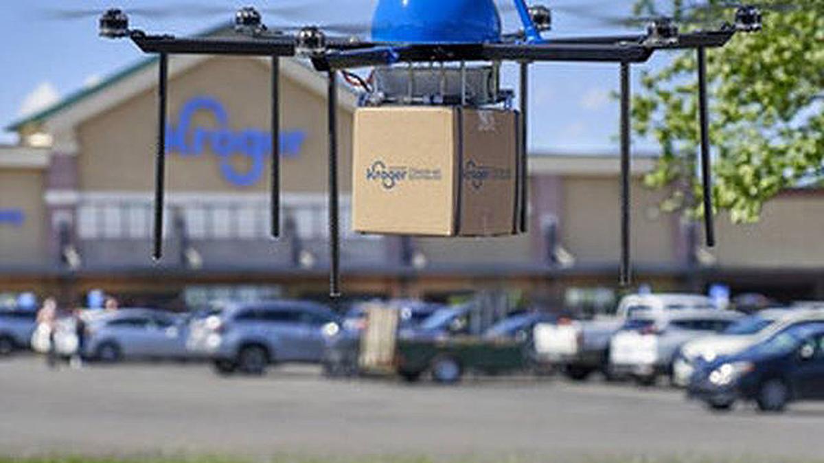 Kroger wants to transform grocery e-commerce with the introduction of a drone delivery pilot taking flight this spring in the Midwest in partnership with Drone Express. (The Kroger Co.)