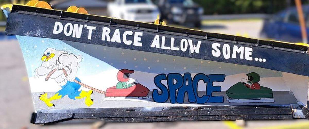 Allegheny-Clarion Valley High School’s entry in District 10 for the 2025 PennDOT Paint the Plow competition.