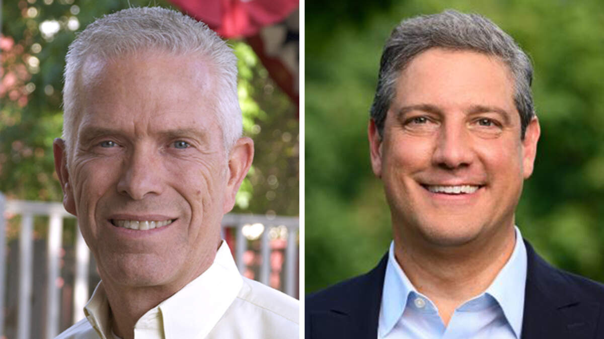 U.S. Rep. Bill Johnson of Marietta, R-6th (left) and U.S. Rep. Tim Ryan of Howland, D-13th