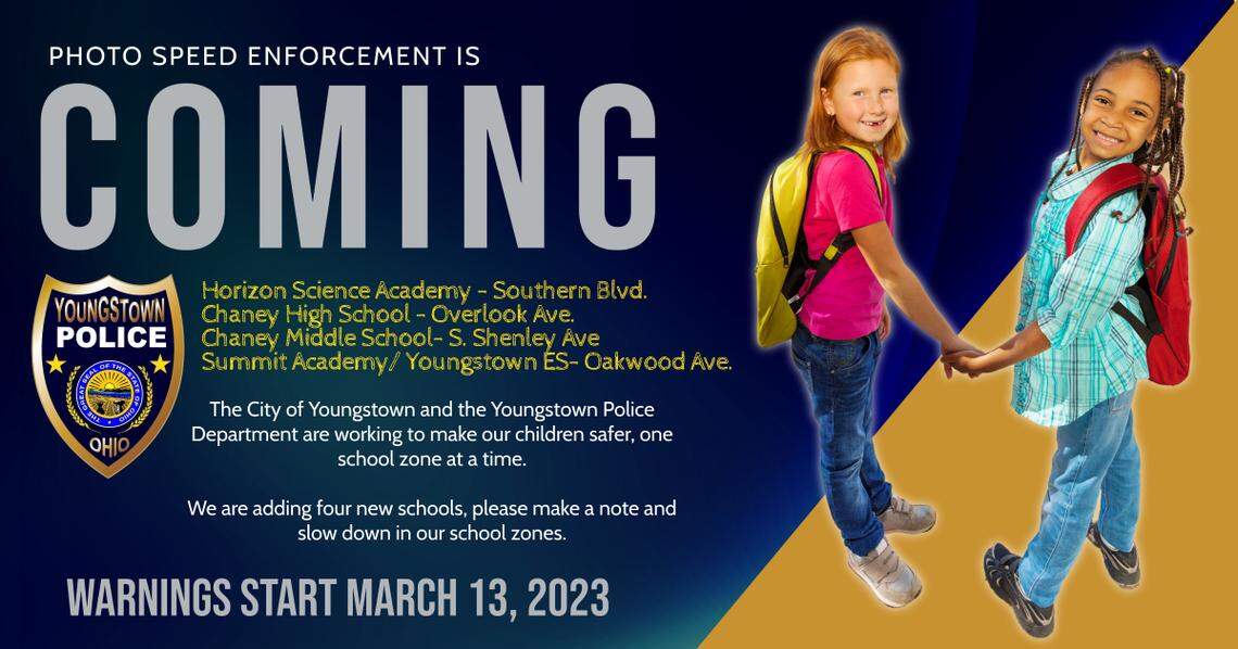 Watch Your Speed: Youngstown police add more school zones to speed enforcement list, speed cameras utilized