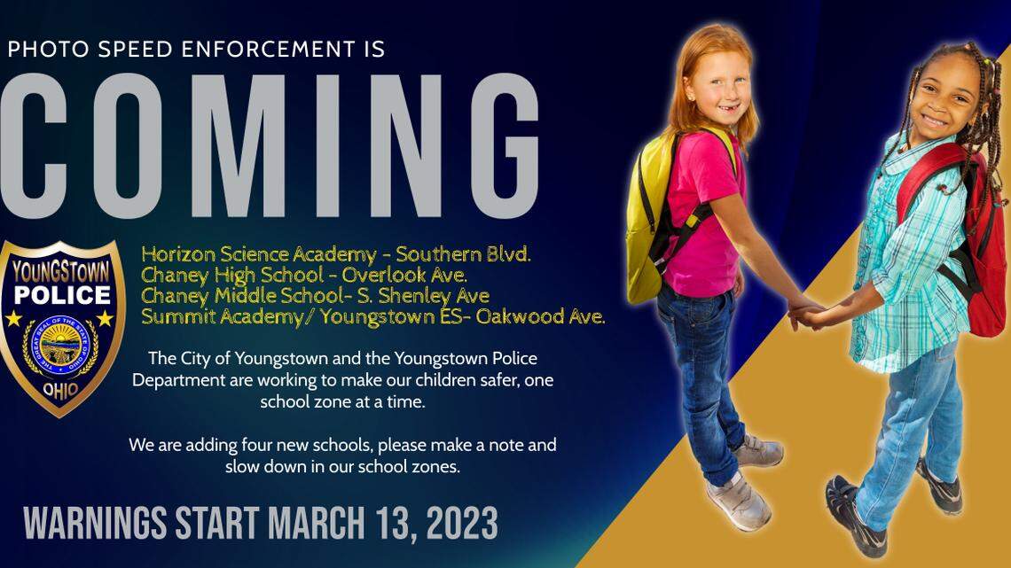 Watch Your Speed: Youngstown police add more school zones to speed enforcement list, speed cameras utilized