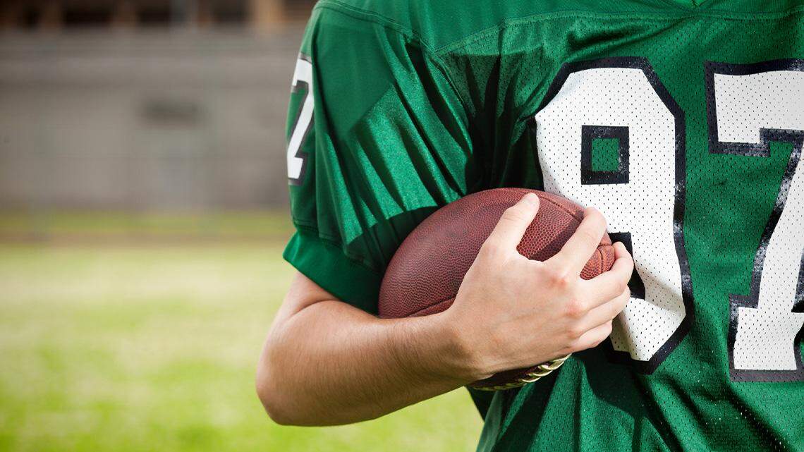 high school football player