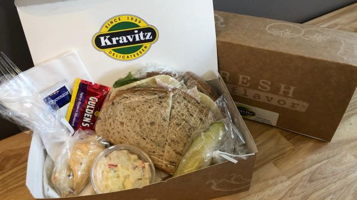 A boxed lunch from Kravitz Deli. (Contributed photo)