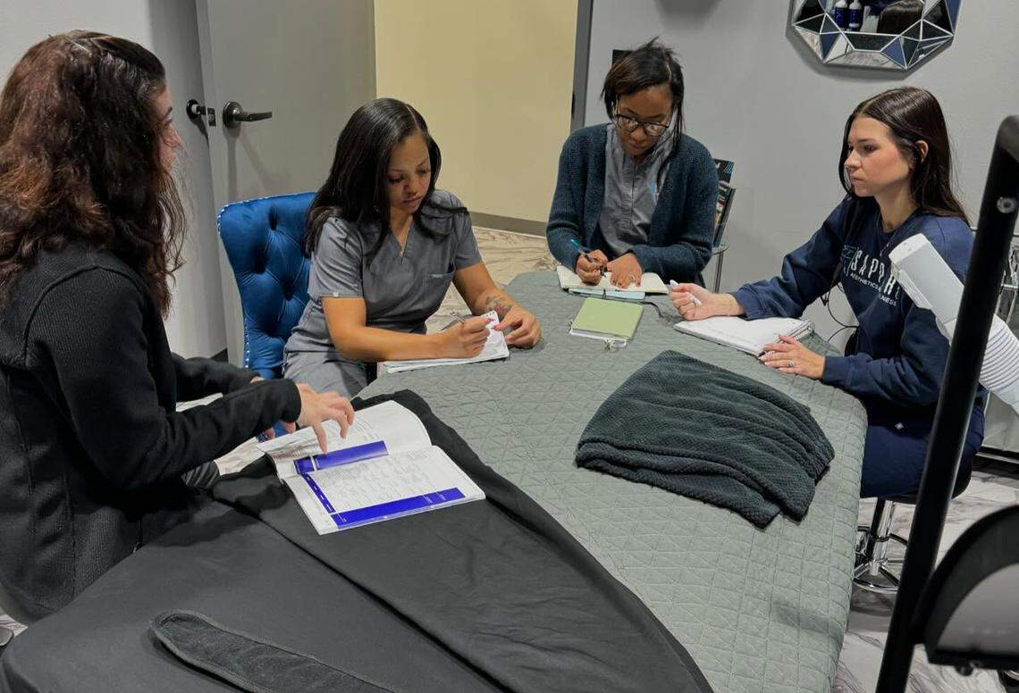 Sapphire Aesthetics and Wellness medical spa is located at Prosper Center at 15 Boardman-Canfield Road.