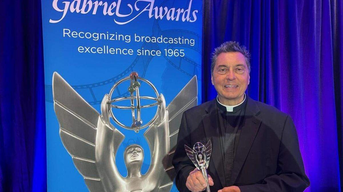 During the June 8 Catholic Media Conference in Baltimore, Father James Korda received the Gabriel Award for Personal and Lifetime Achievement.