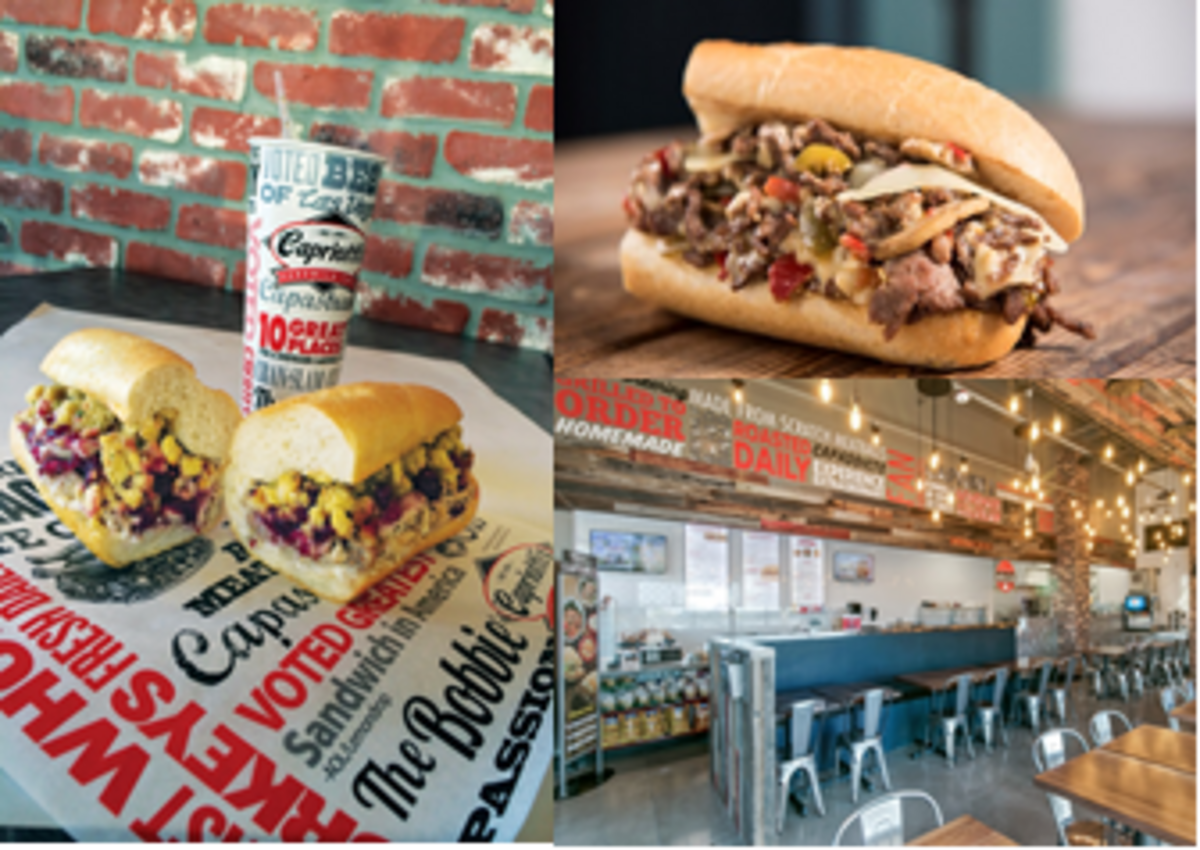 Capriotti’s is known for its wide array of sandwiches, including award-winning best-seller The Bobbie, and the&nbsp;Capastrami with hot pastrami, Swiss cheese, Russian dressing and homemade coleslaw.