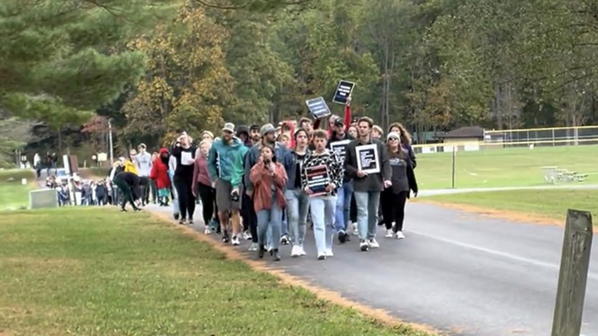 A21, a faith-based nonprofit working to combat human trafficking, organized a Walk for Freedom Oct. 16, 2021 in Austintown Township Park.