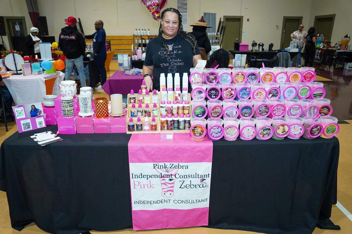 Forty vendors are ready to set up tables inside the Eugenia Atkinson Recreation Center in Youngstown for the fifth annual Black Excellence Expo, including April with Pink Zebra.