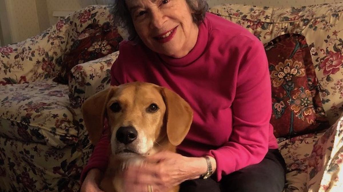 Marcia Levy, seen here with her dog, Wally, said a support group helped her throughout the course of her husband Newman's eight-year illness. (Jess Hardin)
