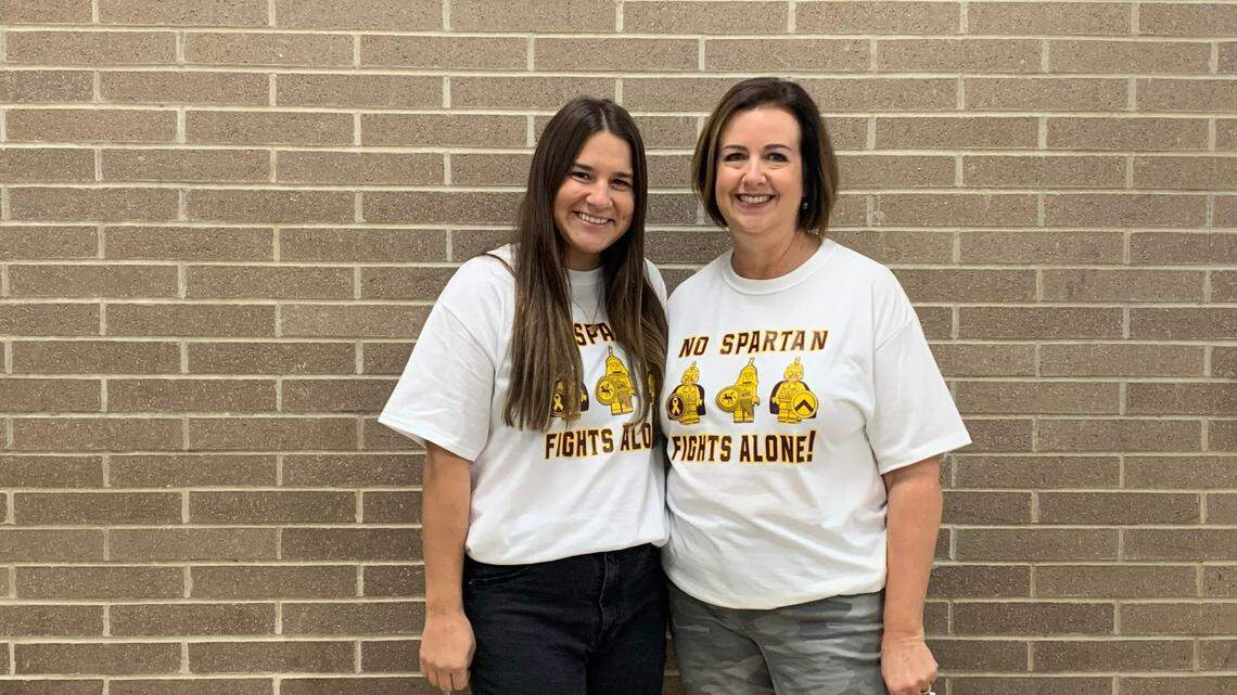 Dana Safarek, English teacher and advisor of the Emerging Leaders, and Jennifer Basista, English teachers and advisor of National Honors Society at BHS.&nbsp;