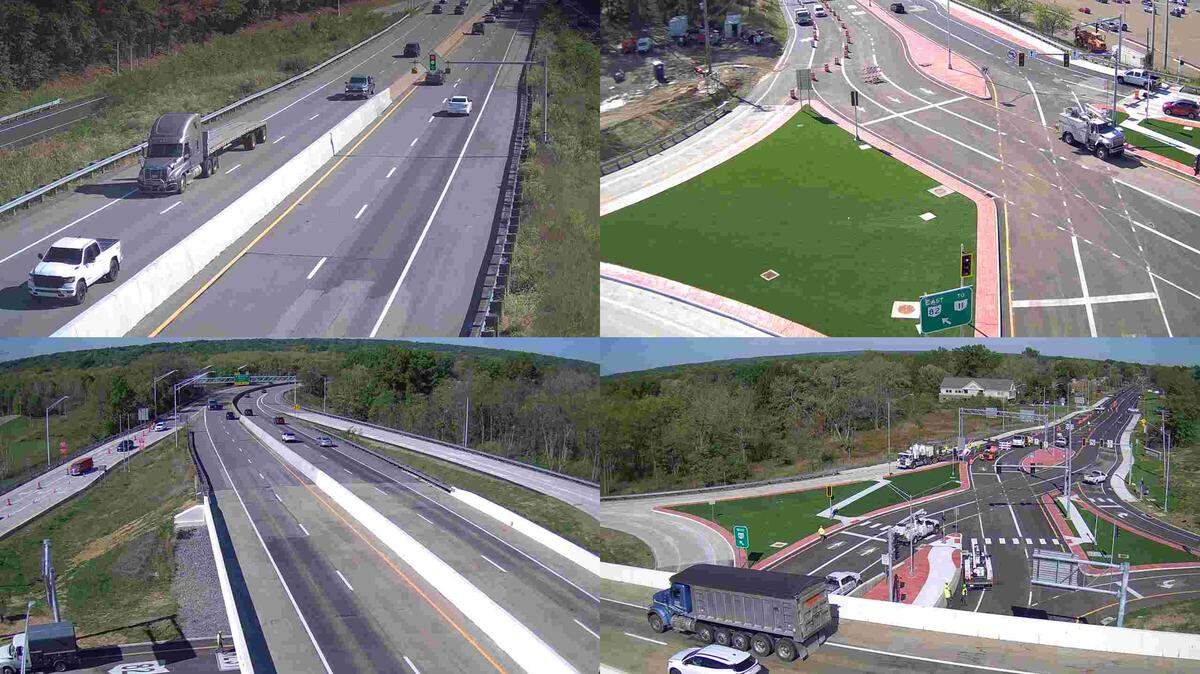 Visit ODOT’s website or download the app to get real-time views of traffic on Route 82 looking east and west, and Route 46 looking north and south.