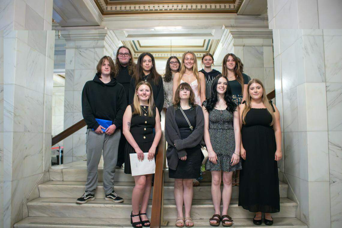 Winners were recognized at the annual Community Yom Hashoah Commemoration Ceremony held at the Mahoning County Courthouse.
