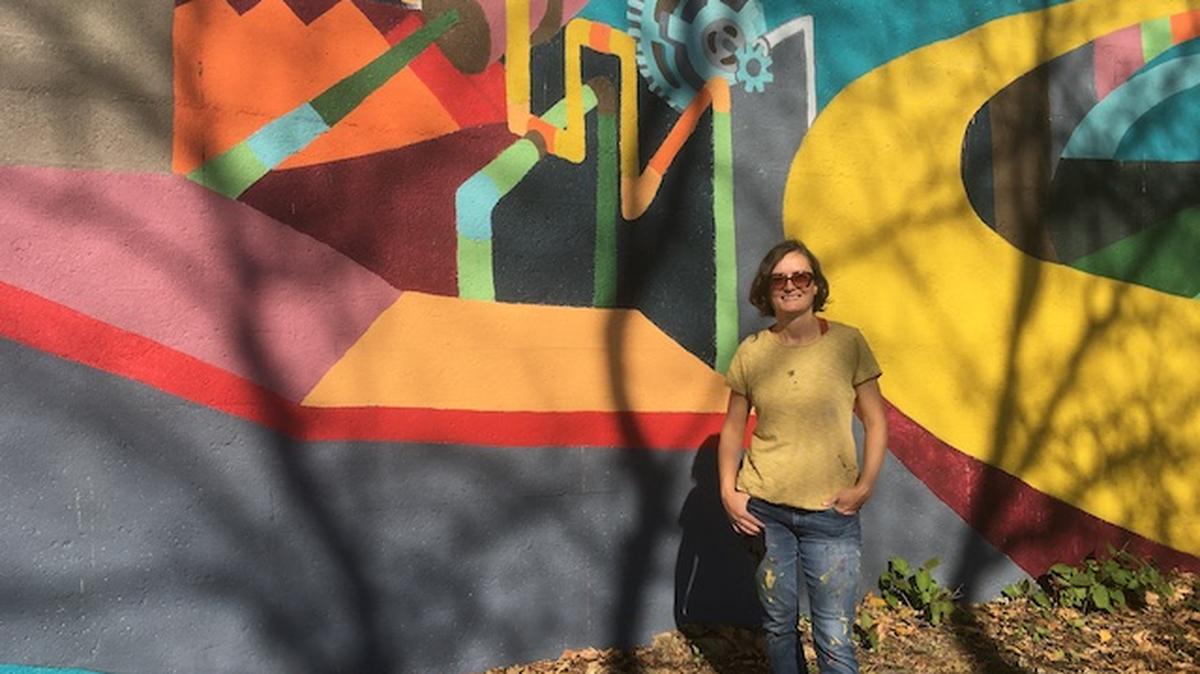Students of Youngstown State University Professor Dragana Crnjak will use Andrews Avenue memories for a mural.