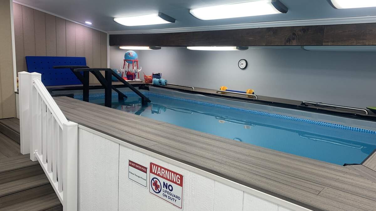 Aquatic therapy helps with spinal decompression, increasing circulation and balance, according to Dr. Jewell.