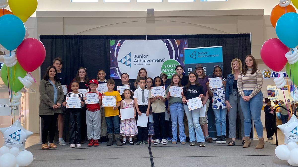 Junior Achievement of Eastern Ohio, in partnership with The Eastwood Mall and The Cafaro Foundation, hosted a Youth Market Day in Center Court on April 27. 