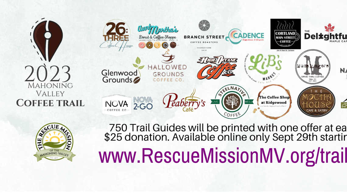 Guides on sale today for Rescue Mission of Mahoning Valley’s Coffee Trail