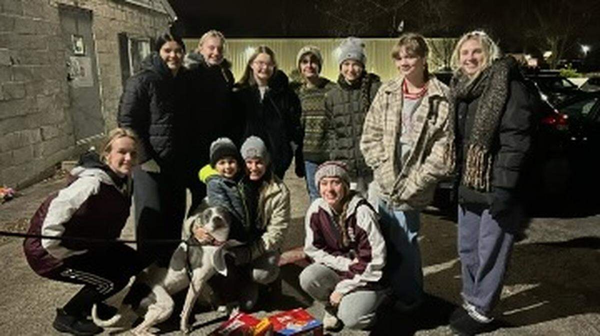 Students in the Emerging Leaders program at Boardman High School volunteered at the non-profit organization Animal Charity of Ohio based in Mahoning County.