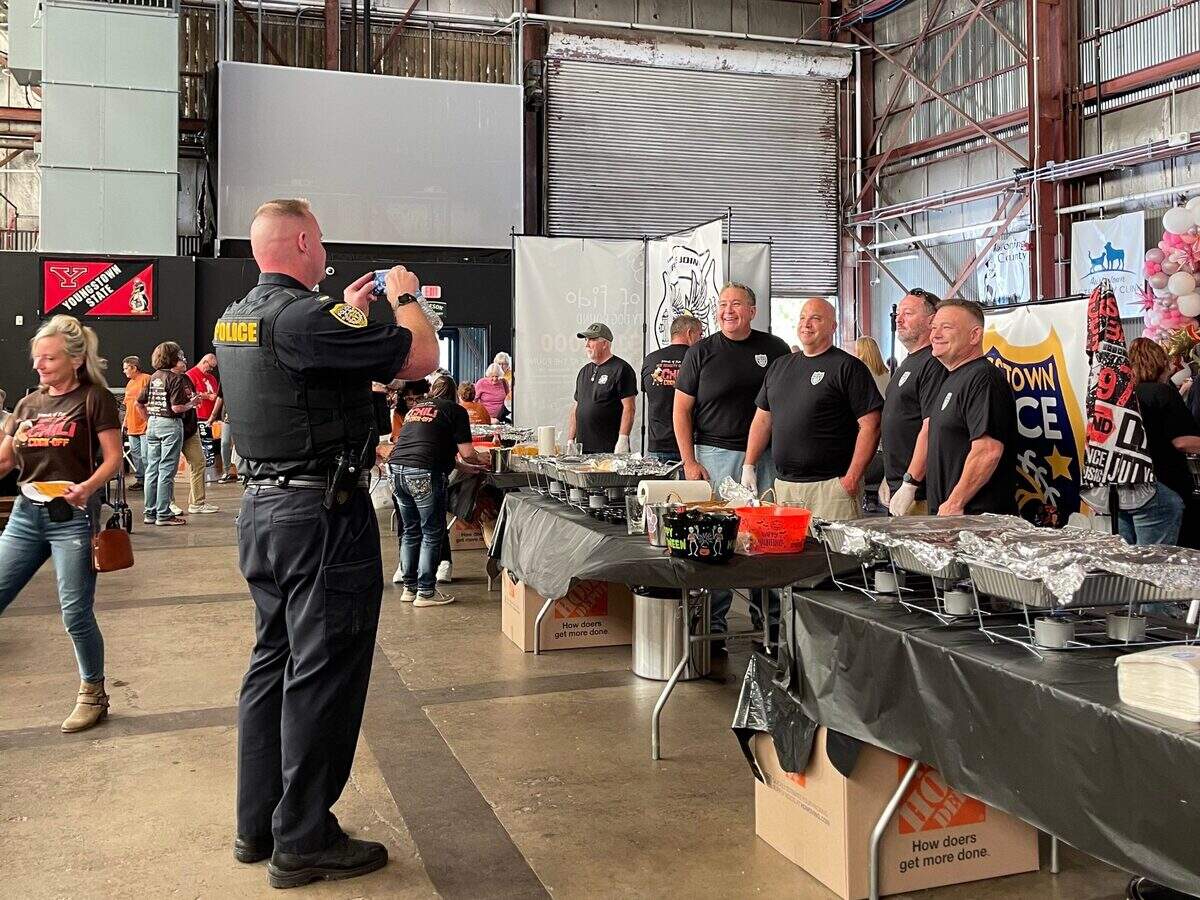 Youngstown Police Department won the prize for best chili last year at the first chili cook off with Friends of Fido at Penguin City Brewing Company.