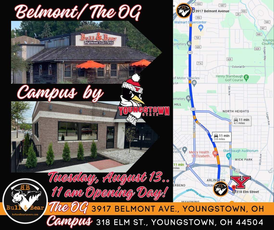 Hadi Hadi is the owner of the original Bull&nbsp;&&nbsp;Bear Neighborhood Grille and Tavern, located at .3917 Belmont Ave. in Youngstown.&nbsp;&nbsp; Bull&nbsp;&&nbsp;Bear&nbsp;Tavern’s second location is now open on Elm Street at the former location of Inner Circle Pizza on YSU’s campus.