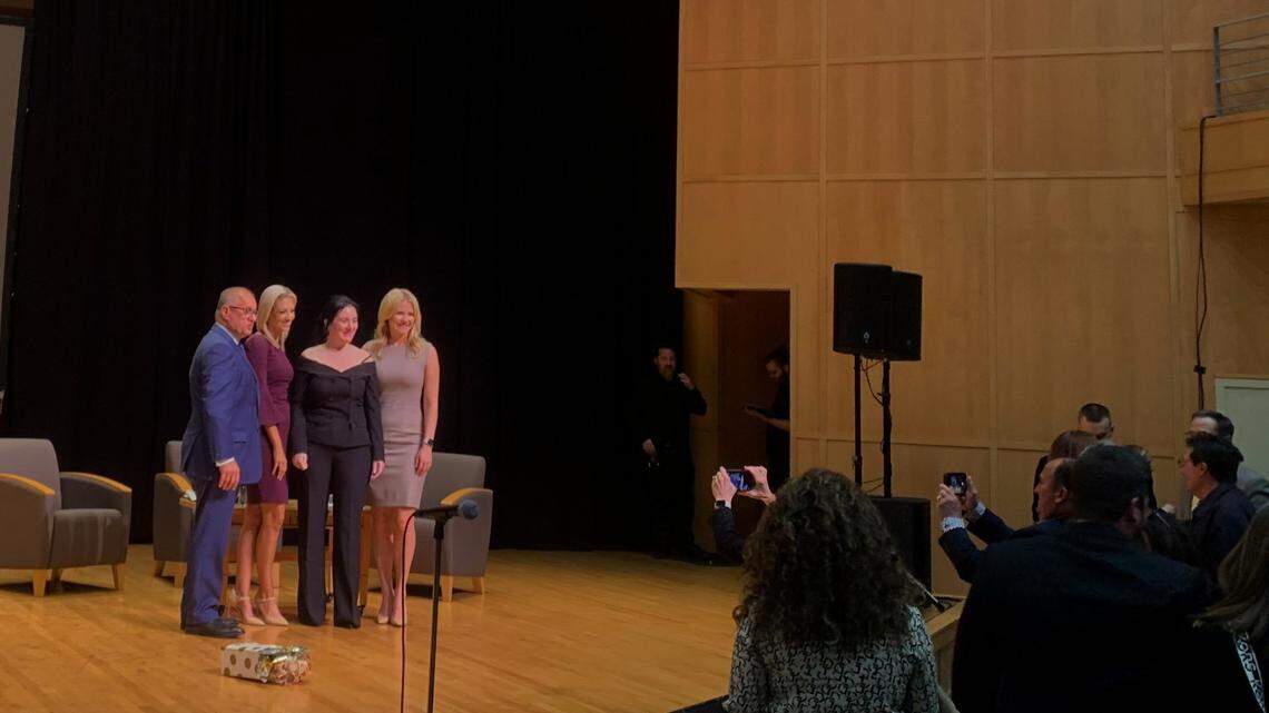 (left to right) moderators Gerry Ricciutti, Lindsay Watson, Judge Molly Johnson and Elizabeth Smart