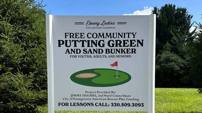Free community putting green open on east side of Youngstown