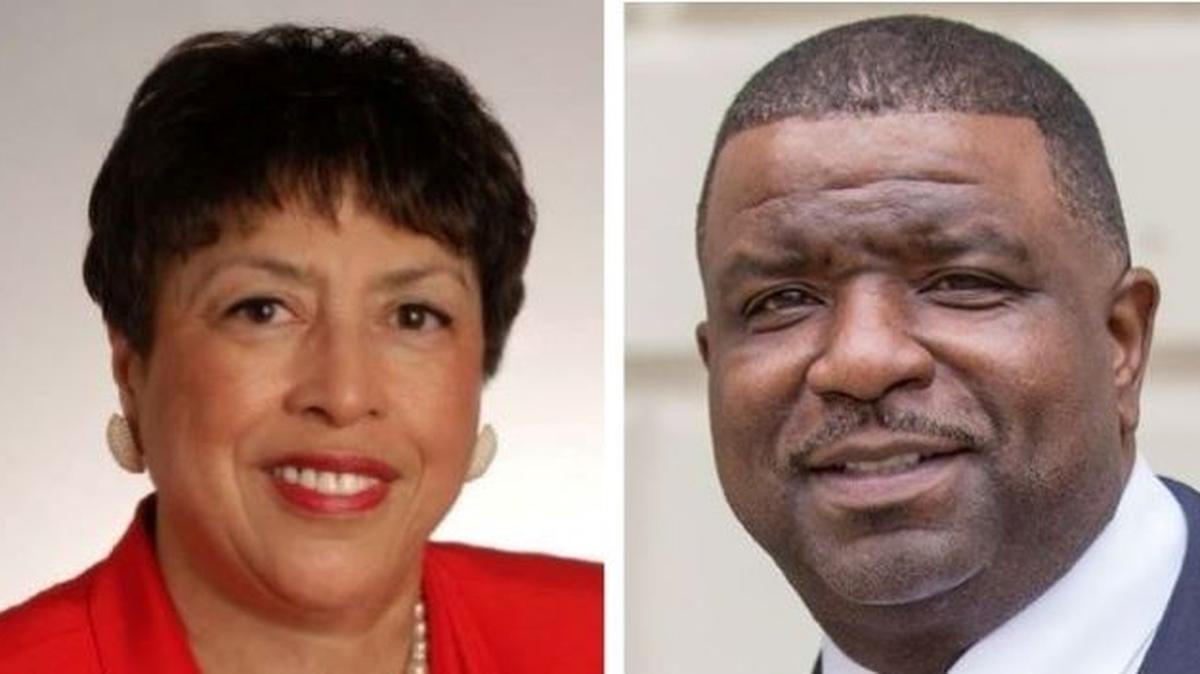 Germaine Bennett and Youngstown Mayor Jamael Tito Brown