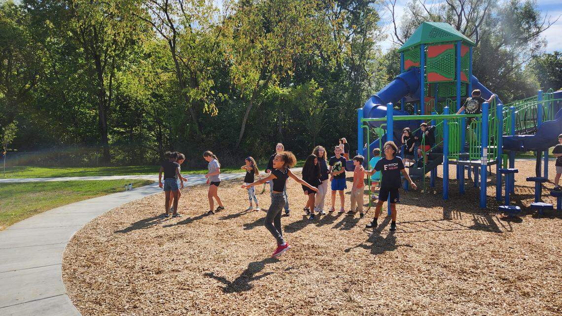 New additions to Lynn Park include the upgraded playground and fitness area, as well as new basketball and pickle ball courts.