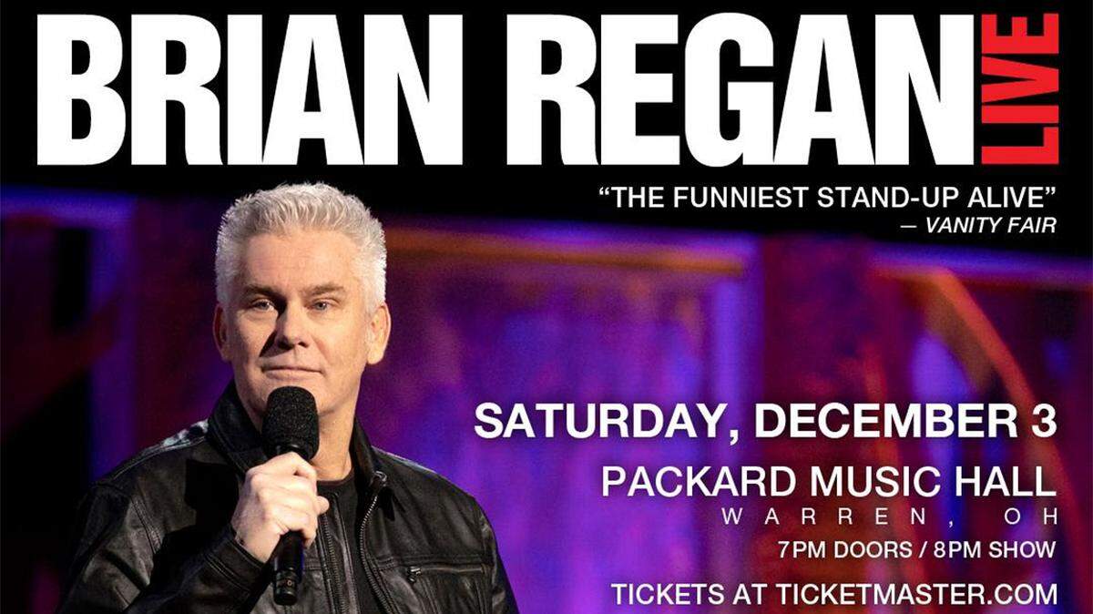 Brian Regan will perform at Packard Music Hall in Warren on Dec. 3.