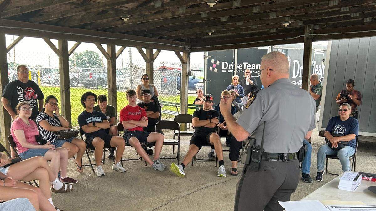 Instructor teaches teens safe driving techniques at OTSO’s Advanced Driver Training