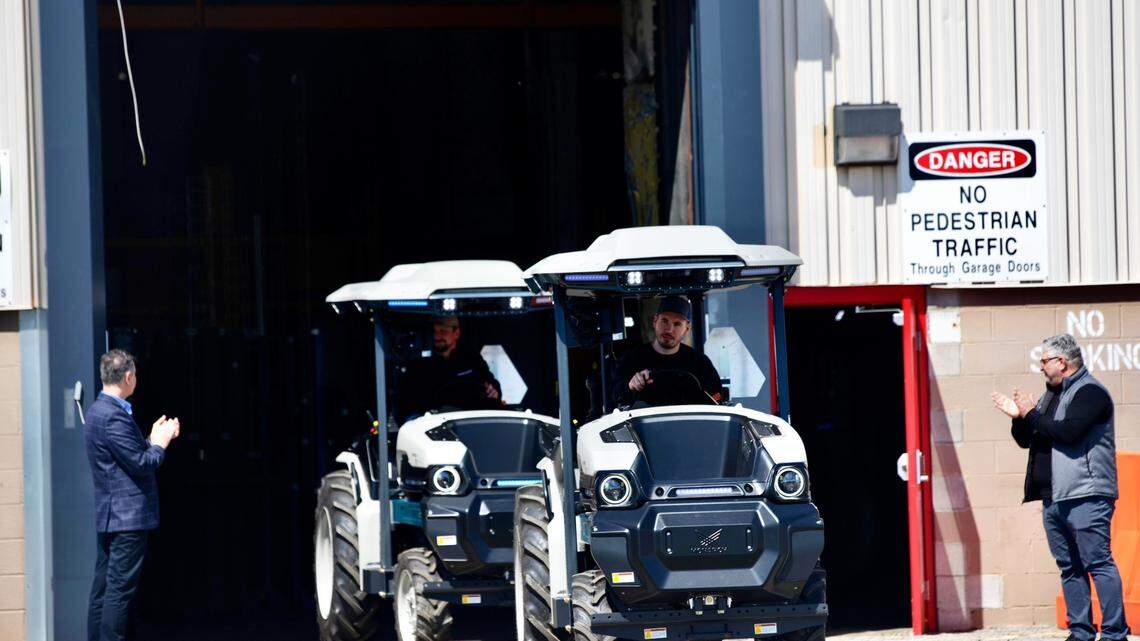 Foxconn facility in Lordstown rolls out first few all-electric tractors