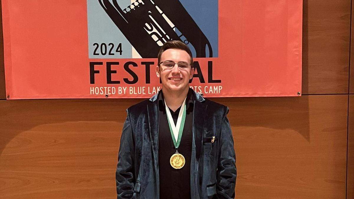 Ryan Lamb, a second-year student in YSU’s Dana School of Music, won a gold medal at the Leonard Falcone International Euphonium and Tuba Festival.