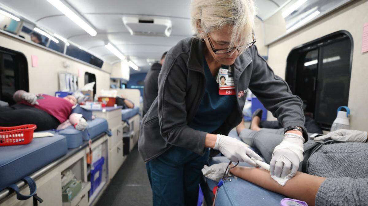 The American Red Cross’ blood drive. The Central Valley Red Cross urges donations to stock supplies, train volunteers and open shelters to help families displaced by home fires and other emergencies.