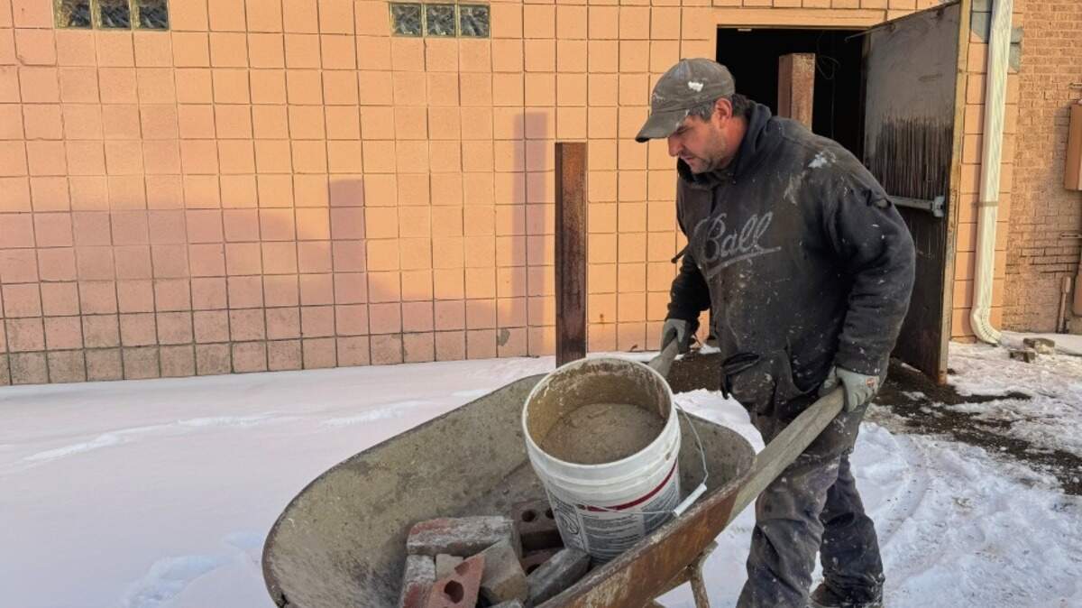 YNDC crew members finished clearing out the interior of the landmark building on Glenwood Avenue formerly home to the Park Inn.