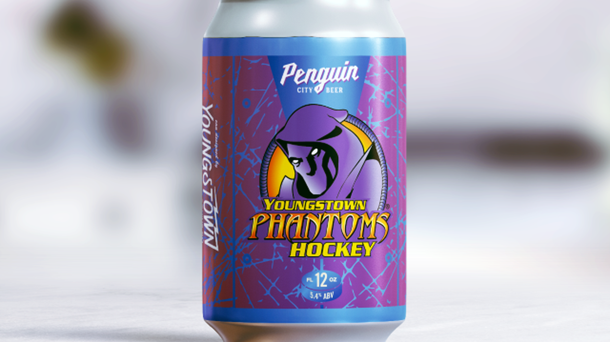 Penguin City Brewing Company is releasing a limited-edition can to celebrate the Youngstown Phantoms. (Contributed photo)