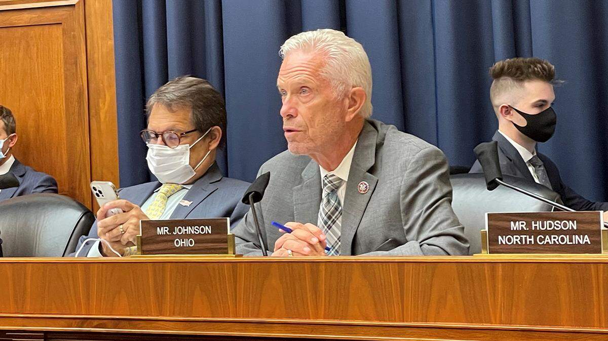 U.S. Rep. Bill Johnson, R-6th, speaks during a House Energy and Commerce Committee session on Sept. 13, 2021.