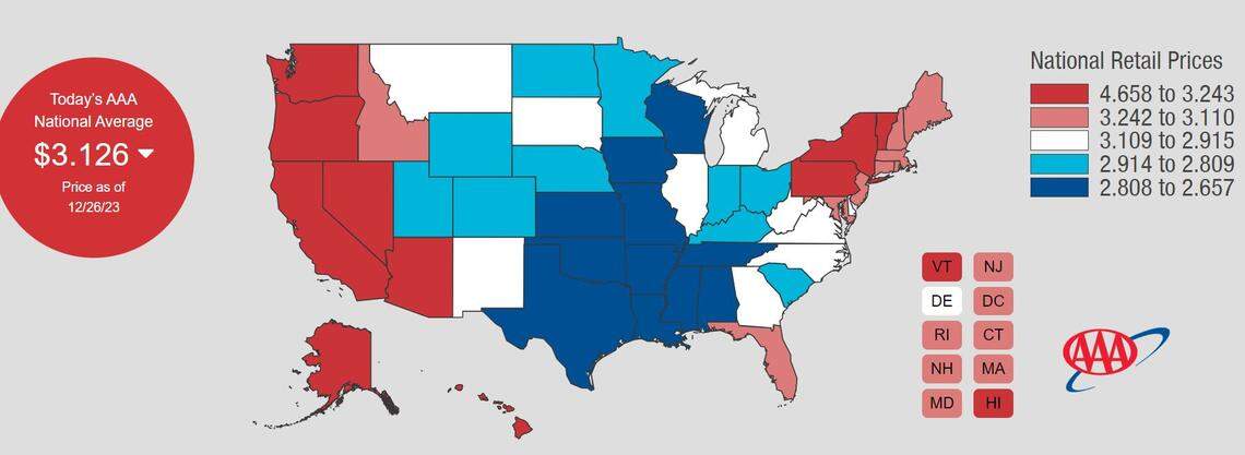 In Youngstown and Cleveland, a gallon of gas costs $2.81.