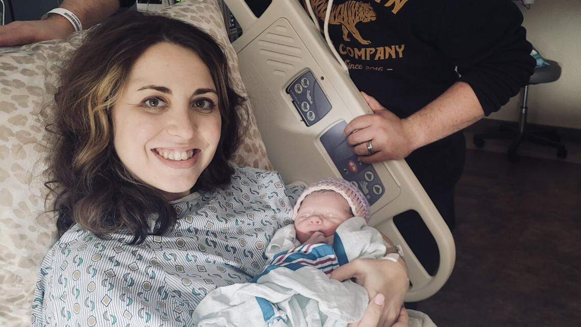 Giavanna Louise DiPaolo was born to Andrew’s wife Amanda at 9:29 a.m. Jan. 5 at 6 pounds 6 ounces.