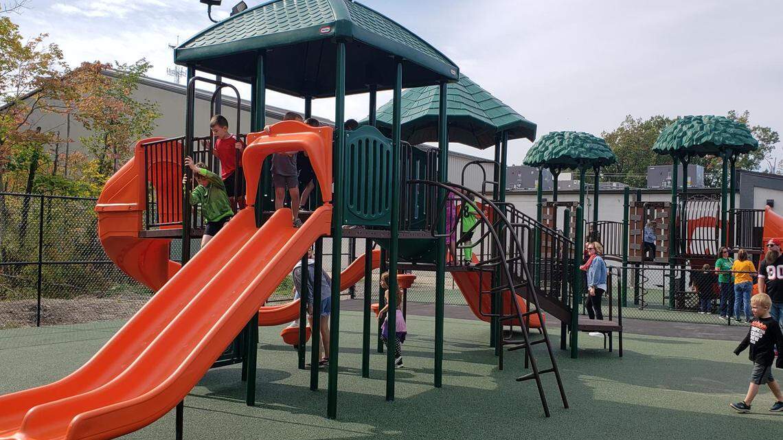 In the ‘GFC Backyard,’ there are two playgrounds, pickleball and basketball courts and a volleyball coming next spring. 