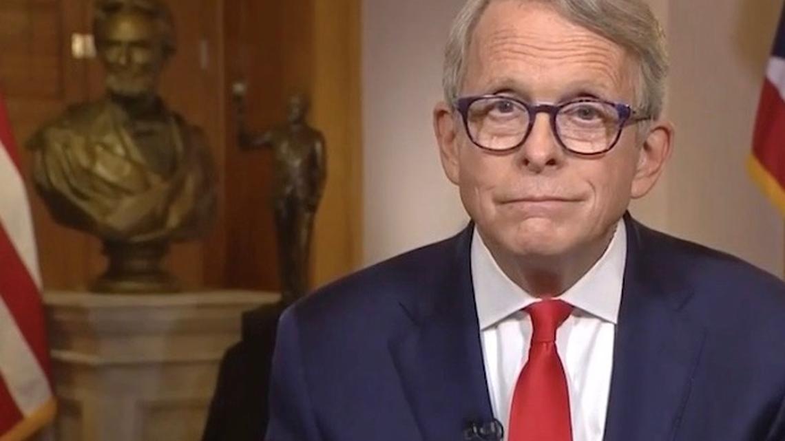 Gov. Mike DeWine during his state address on Wednesday, July 15, 2020.