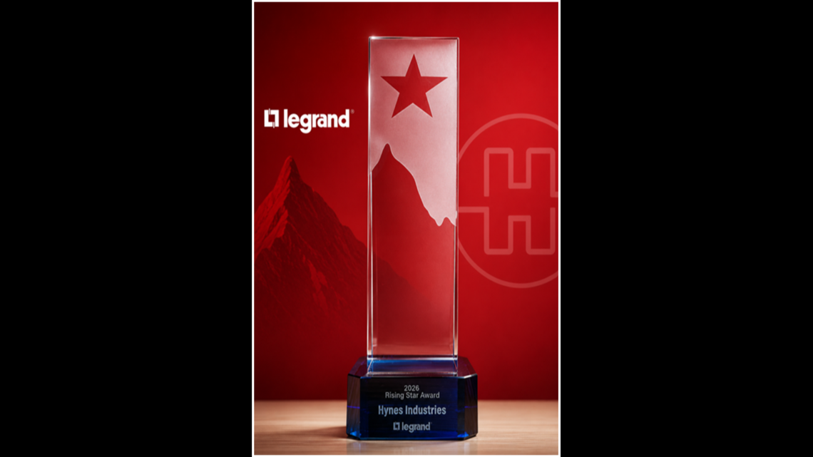Hynes Industries named ‘Supplier of the Year’ by Global Data Center customer
