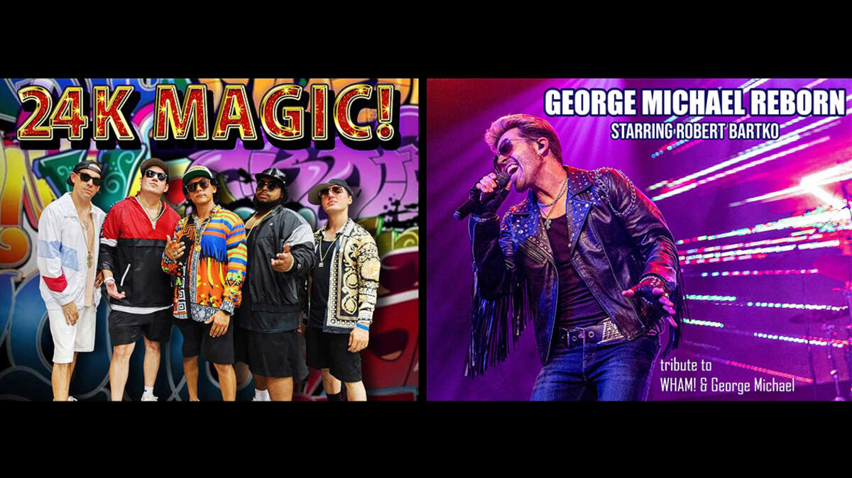 24K Magic and George Michael Reborn will perform at Robins Theatre in Warren in January.
