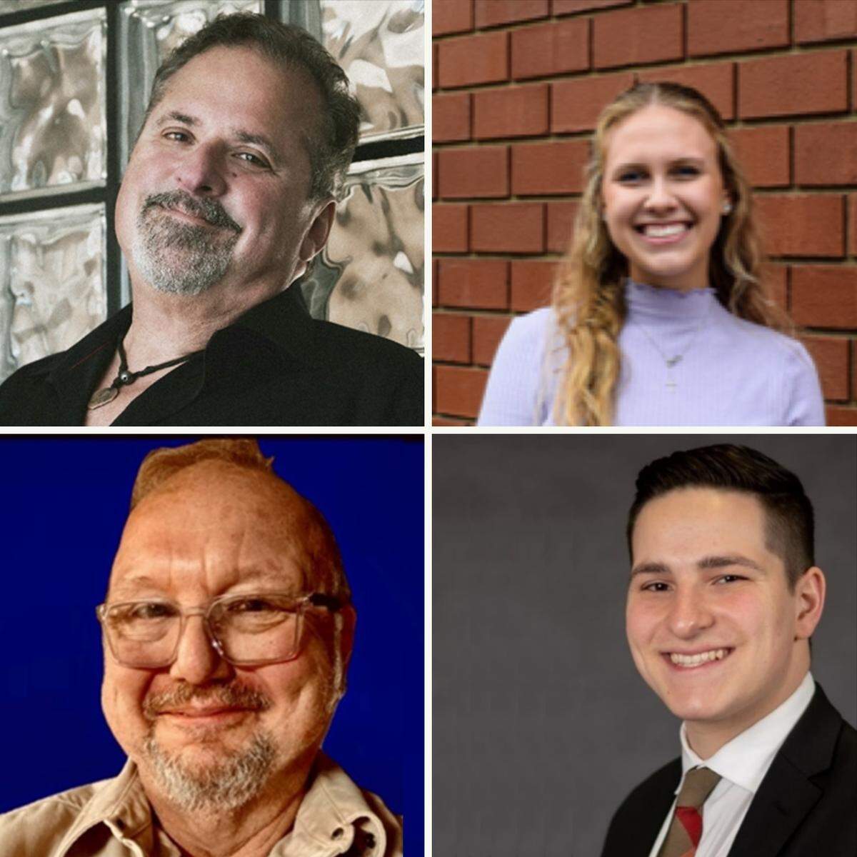 YSU released information about the student and community speakers who will be presenting at the two separate ceremonies for fall undergraduates and graduates on Sunday: (left to right) Hall of Fame Songwriter Robert J. “Bob” DiPiero, Colleen Mary Davis, Cornel Bogdan and Dominic Vito “Nico” Morgione.